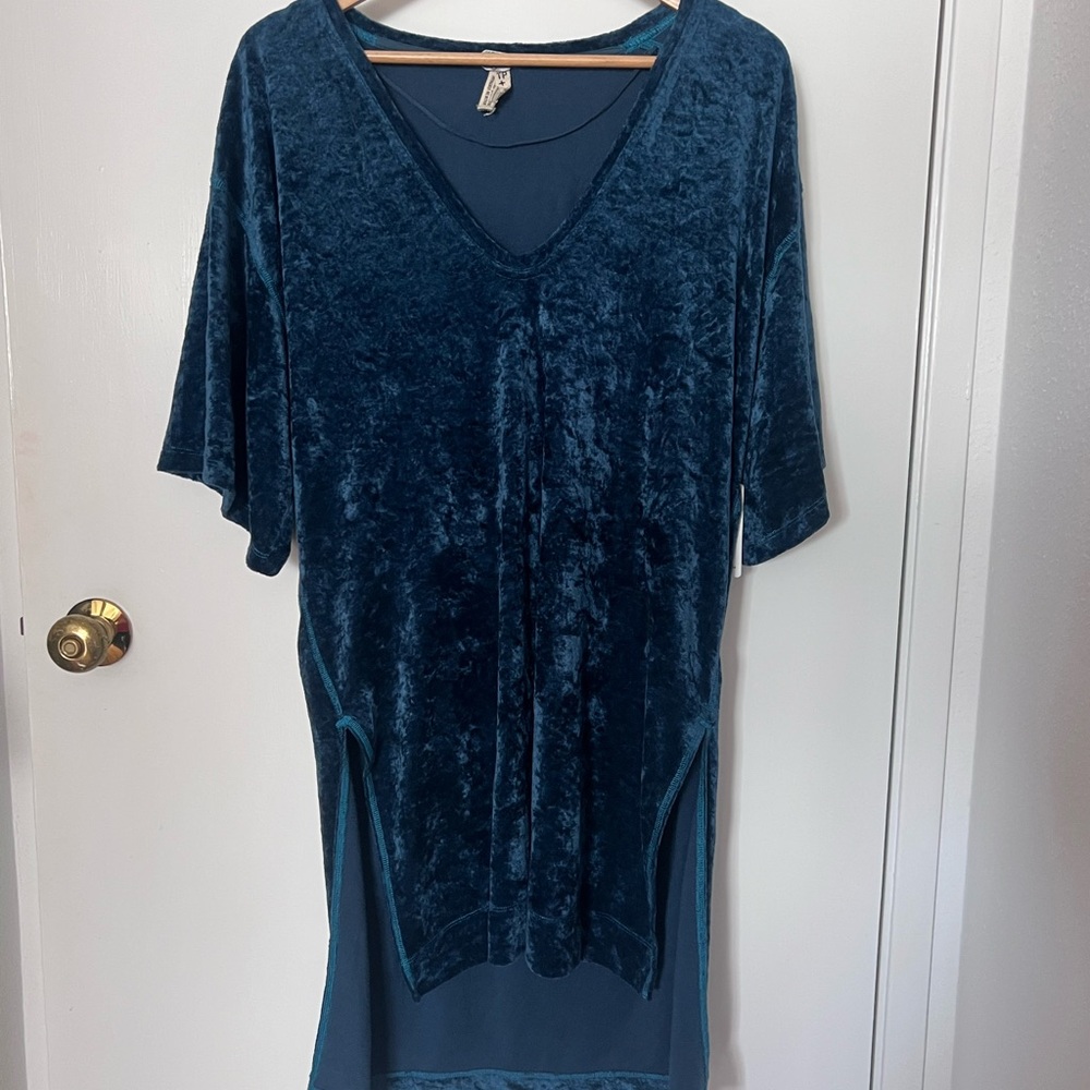 NWT Free People Jewel Velvet Tunic Dress